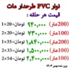 لیست قیمت نوار پی وی سی بلونی طرحدار مات